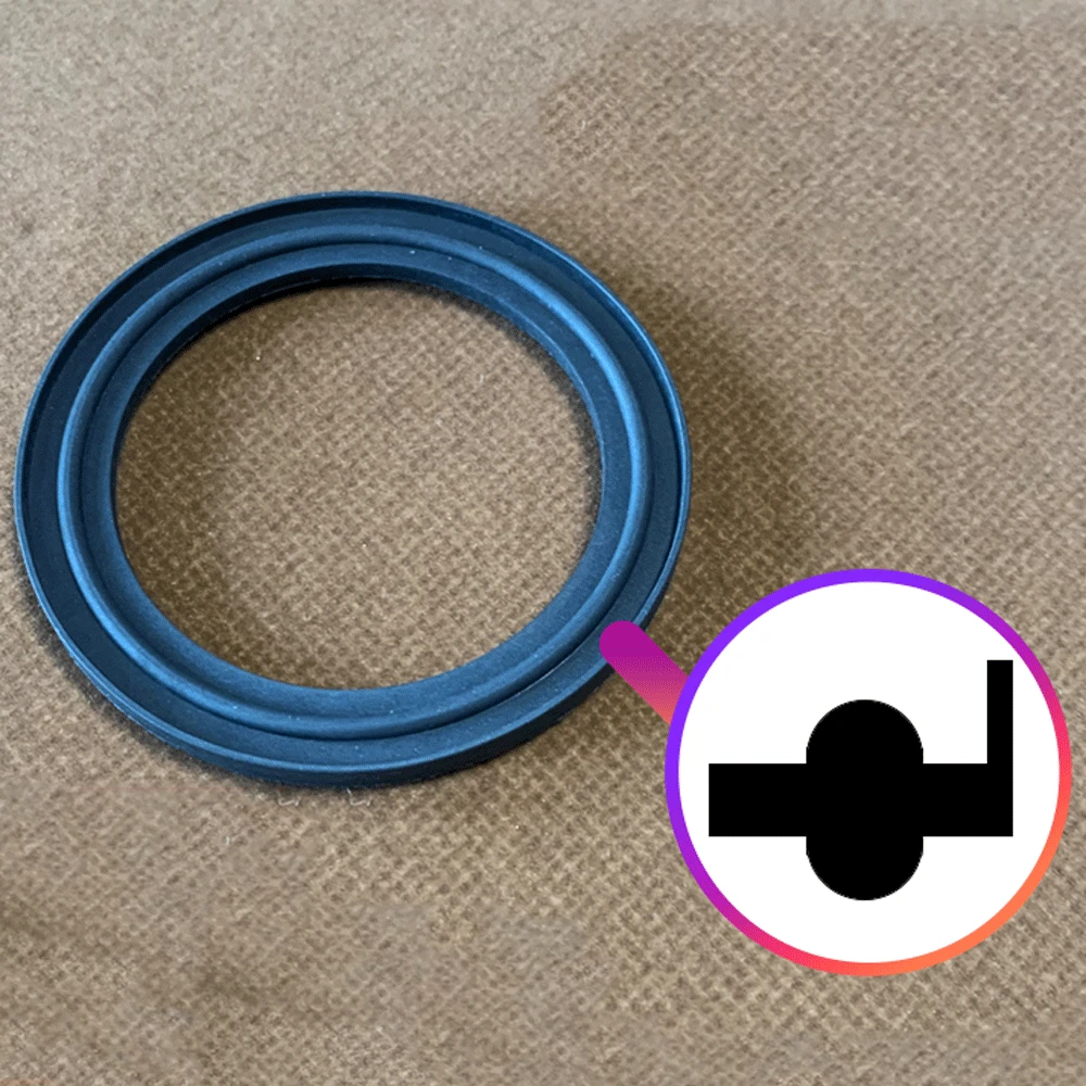 12.7 19 25 32 38 45 51 -305mm Sanitary FKM Seal Gasket Strip With Flanging For 1/2