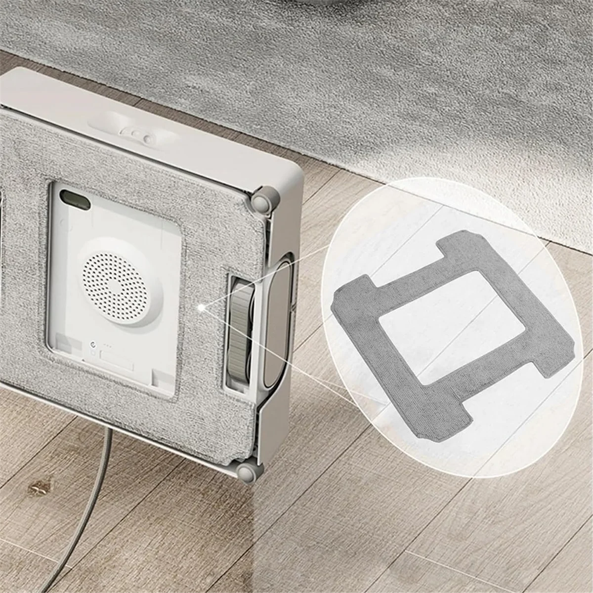 The New 10Pcs Cleaning Pad for WINBOT W2 W2OMNI Vacuum Cleaner Accessory Kit Window Cleaning Microfiber Cleaning Pad Mop