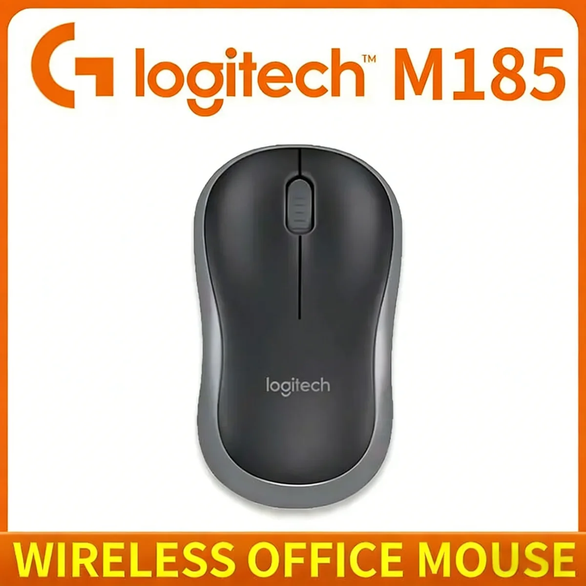 

Logitech M185 Laptop Wireless Mouse Blue Ergonomic Handle Suitable for Optical Sensor Smooth Control Portable Home Use + MK345