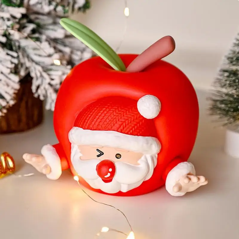 Santa Claus Statue Fruit Santa Money Saving Box Christmas Parties Supplies Table Centerpieces Home Decoration For Friends Family