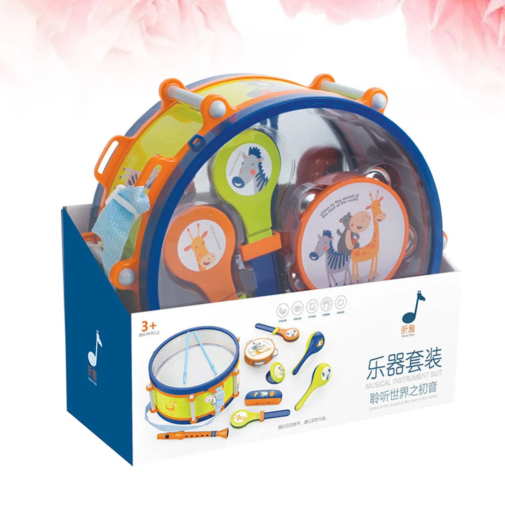 Set di batterie jazz colorate per bambini Strumenti musicali per bambini in età prescolare Kit di percussioni ritmiche per l'educazione Set di percussioni