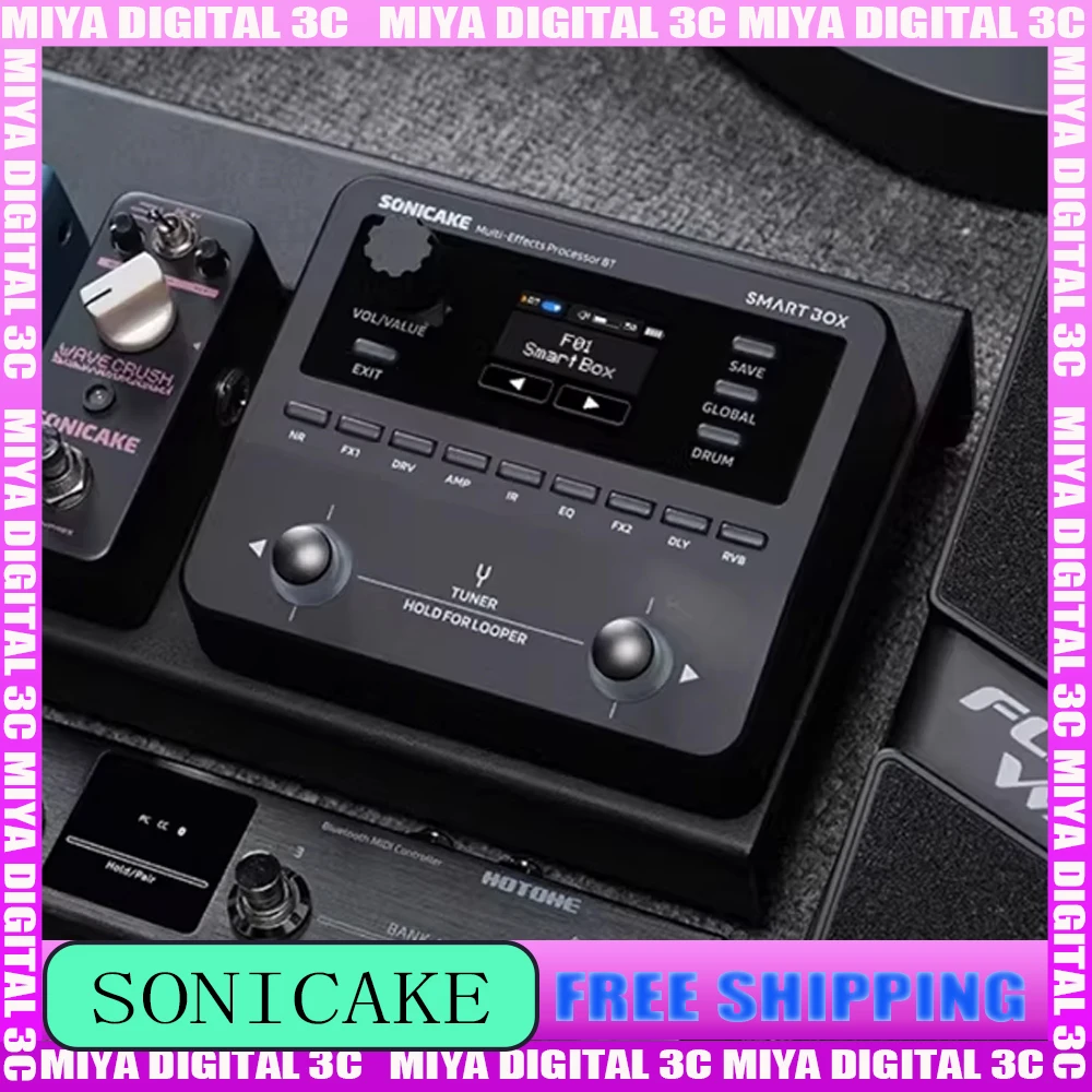 

Многофункциональный процессор Sonicake Smart Box для гитары и баса: усилитель, цифровая драм-машина, луп-рекордер, мультиэффекты для живых выступлений