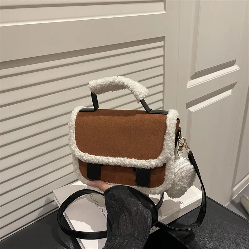 

2025 new autumn and winter niche design casual and simple square handbag shoulder cross-body bag for women