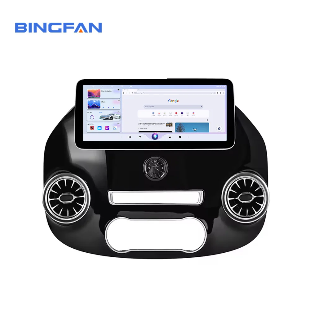 Qualcomm 12.3 Inch Car Audio Player DSP GPS Navigation Multimedia Octa Core Carplay For Mercedes-Benz Vito 2016-2021