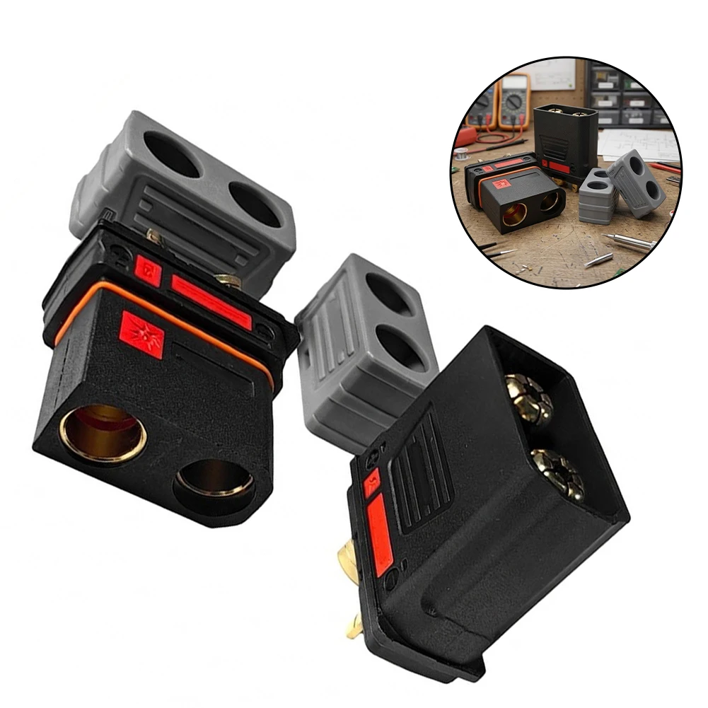 2pcs QS8P-L Anti-Spark Connectors For Car & RC Models 110A 500V  Connectors Replacement Power Transmission Accessories