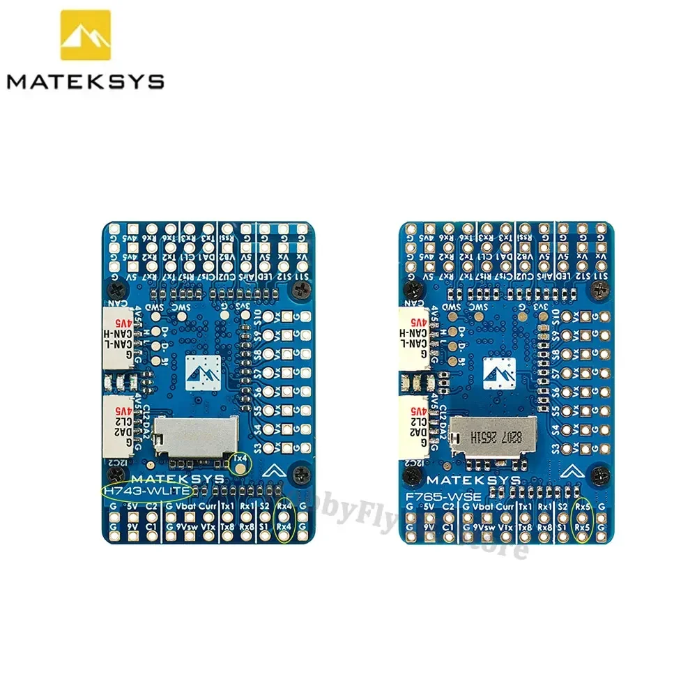 Sistema MATEK H743-WLITE Controllore di volo OSD Blackbox integrato 2-6S LiPo 90A per FPV Drone ad ala fissa F765-WSE Aggiornamento parti RC