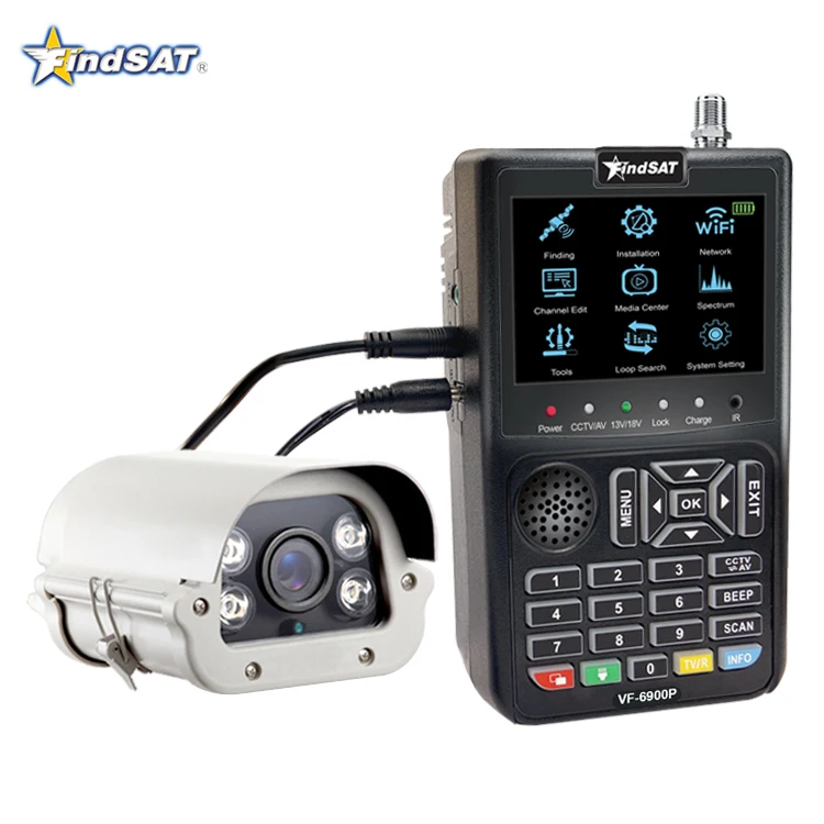 

New Satellite Finder +DVB-S2 Receiver +CCTV Tester Combo