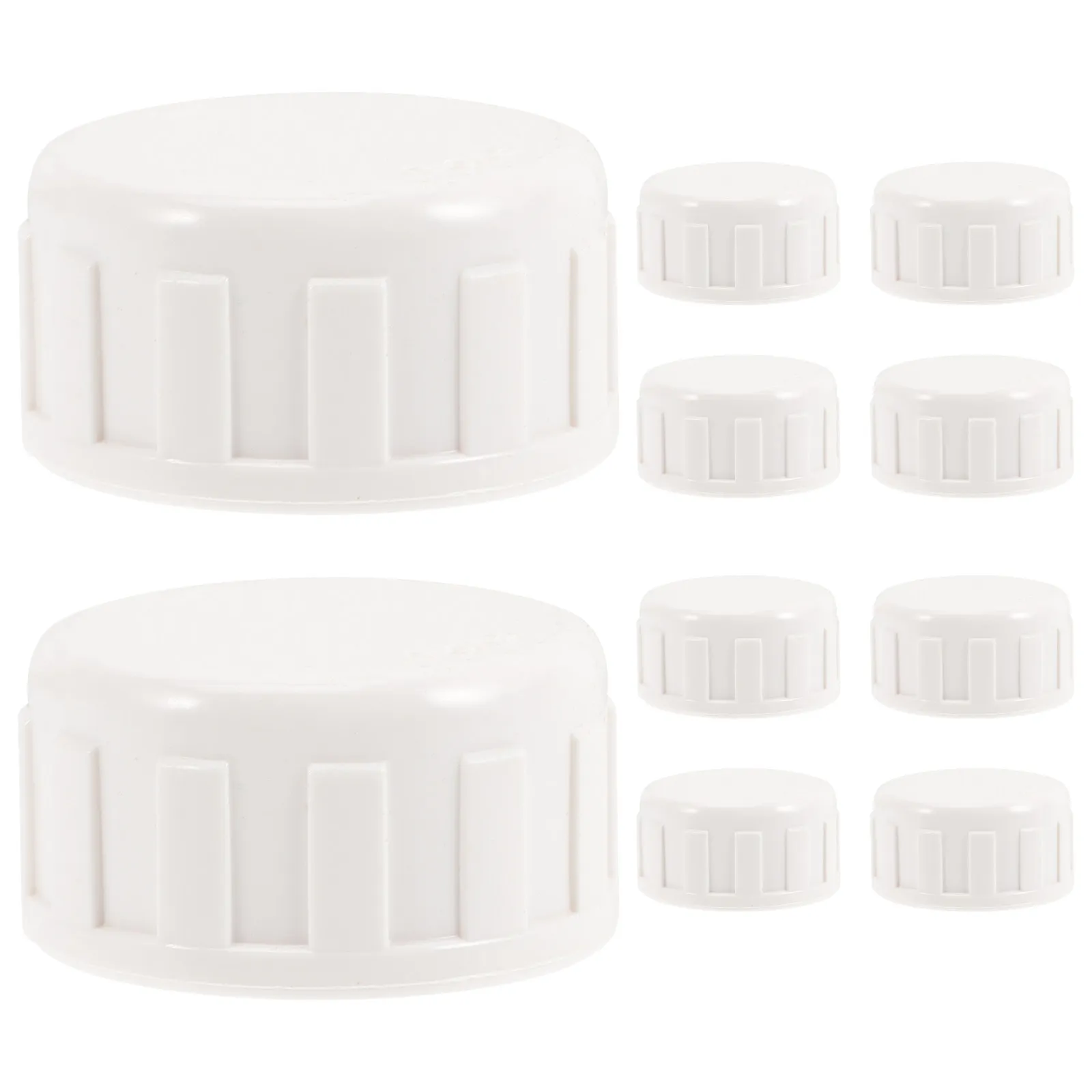 10Pcs PVC Fitting Saver Female Threaded End Caps High Durability Sprinkler System Cold Water Pipe Repair Adapter 2.5cm Inner