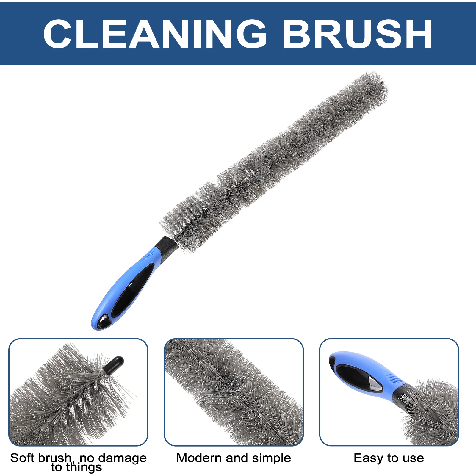 Brush Cleaning Tool Radiator Coil Dryer Condenser Cleaner Refrigerator Dust Auger Home Remover Duct Lint Vent Household