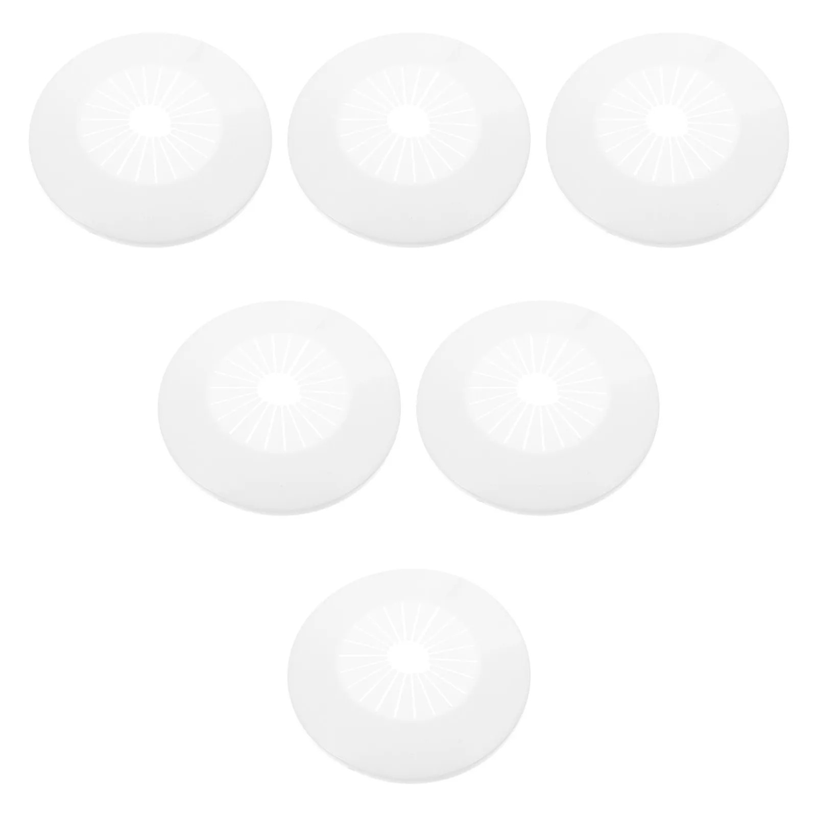 6Pcs Wall Split Flange Pipe Hole Covers Round ABS Plastic Wall Hole Cover Decorative Air Conditioner Outlet Drain Pipe Vent Cap