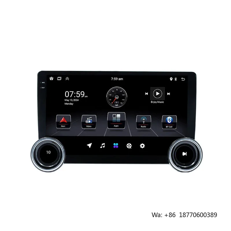 Smart 10 Inch Android 12 Car Player 2 Din Dual Knobs 4G LTE DSP GPS Navigation Auto Multimedia Head Unit