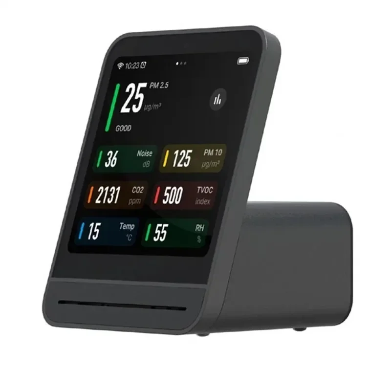 Qingping Air Quality Monitors 2nd Smart Home 4'' Touch Screen Temperature Humidity Sensor TVOC CO2 PM2.5 Detector for Mijia App