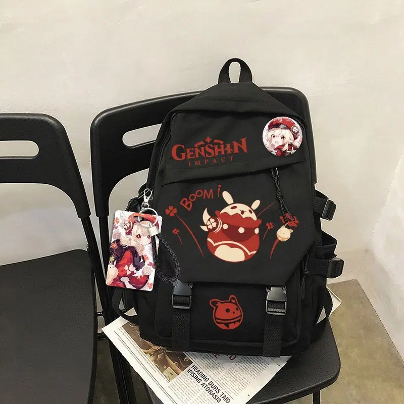 Genshin Impact Klee Paimon Same Style School Bag Lightweight Large Capacity Anime Casual Backpack Student ANI