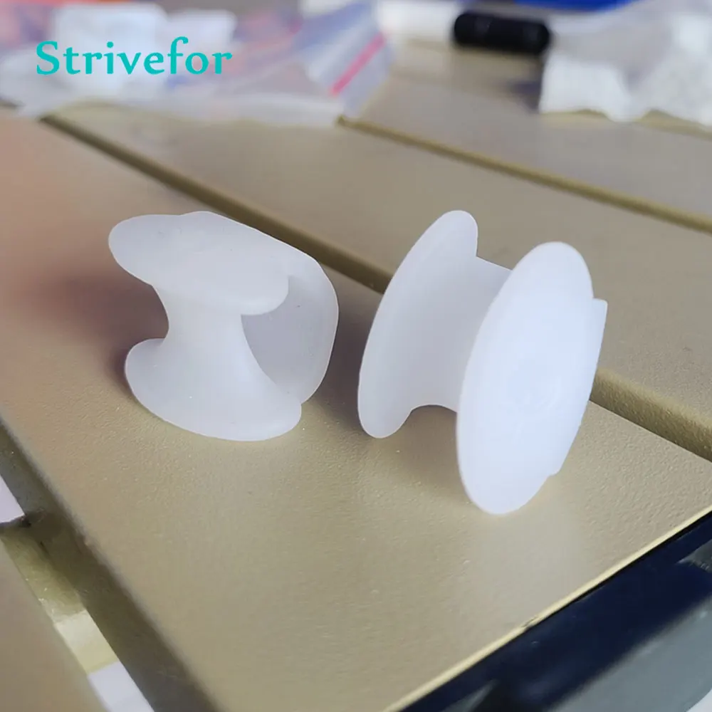 

6 шт., белый силиконовый разделитель пальцев, корректор, шины для пальцев, мягкие гелевые выпрямители для пальцев, настоящий изогнутый молоток и перекрывающиеся пальцы