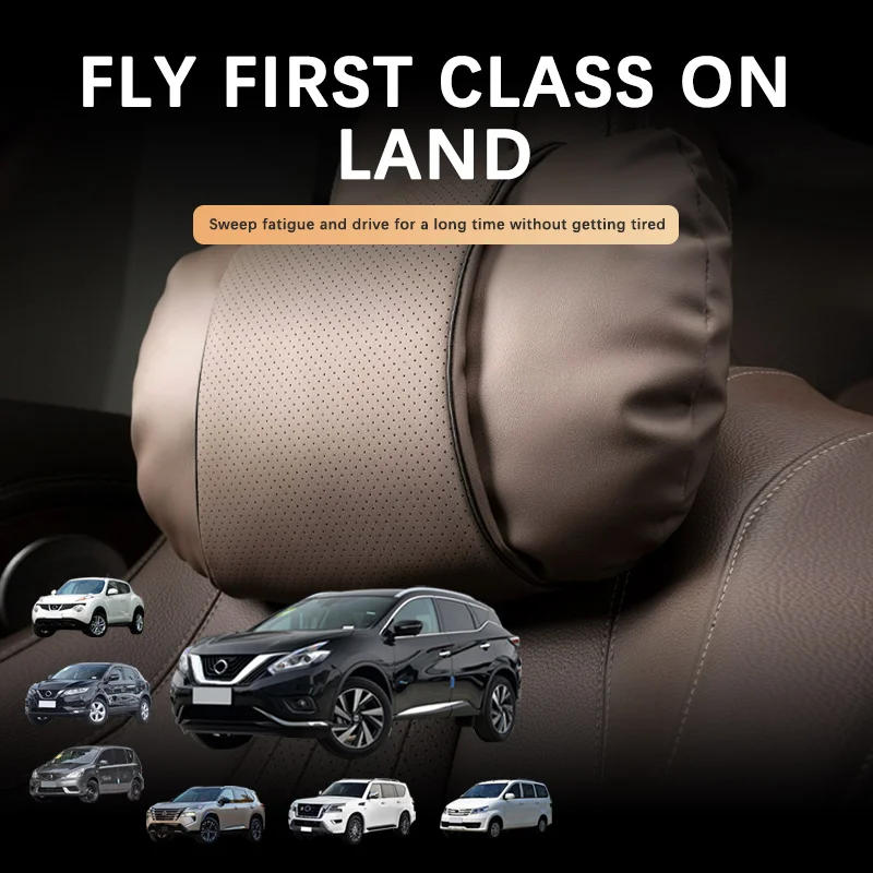 

NEW Top Quality Car Headrest Comfortable Anti-fatigue Soft Car Neck Support Pillow For Nissan Qashqai X-trail Juke Patrol Navara