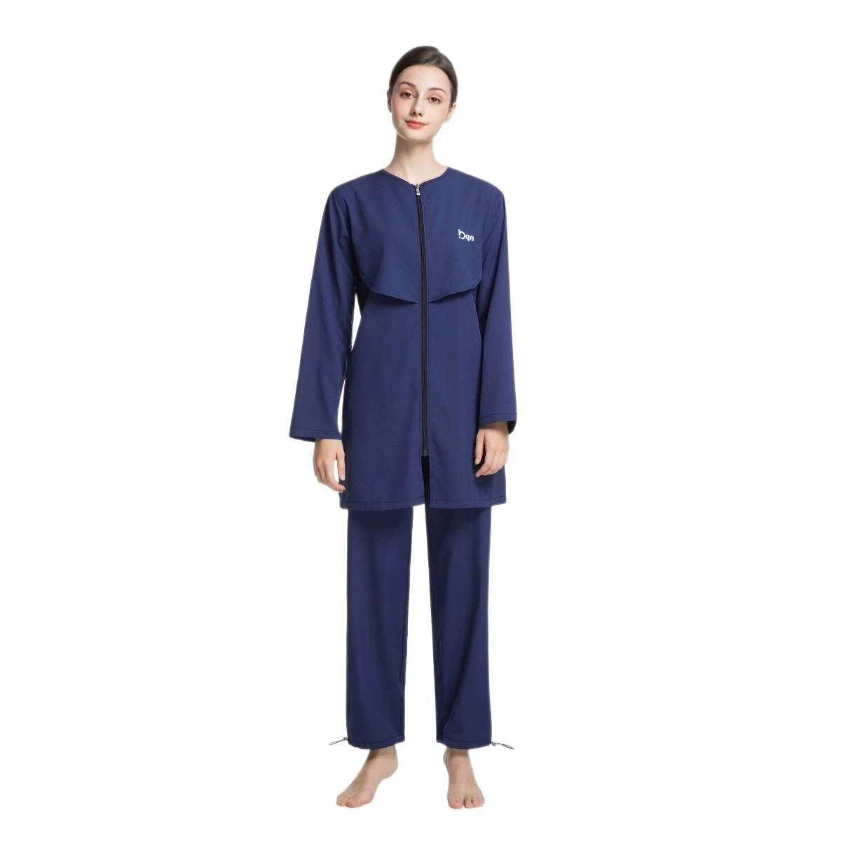 Frauen Schwarz Muslimischen Bademode Badeanzug Burkini Islamischen Modest Drei-Stück Set Moslem Muslem Maillot De Bain Volle Abdeckung bademode