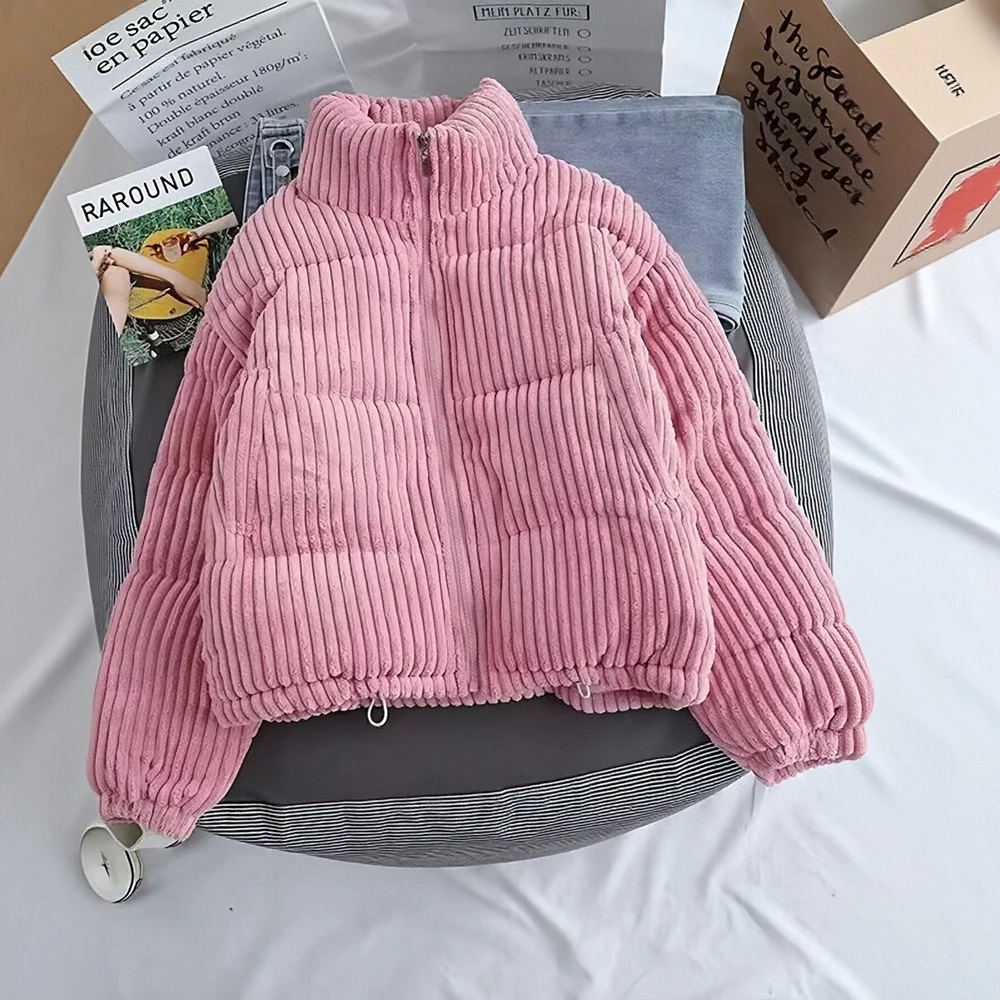 

Casual Long Sleeve Cotton-Padded Jacket Straight Sleeve Design Comfortable Women's Top Fashion Trend Outerwear