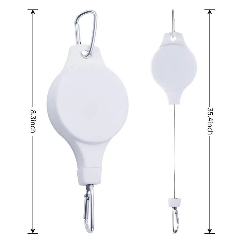 1PC Plant Hook Pulley Retractable Plant Hanger Easy Reach Hanging Flower Basket For Garden Baskets Pots and Birds Feeder