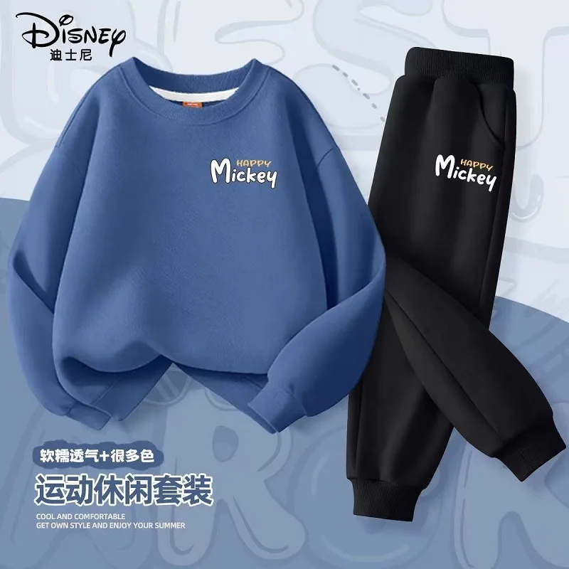 

Autumn Baby Girl Boy Clothes Set Children Disney Mickey Printing Sweatshirt Top and Pants Bottom 2 Pcs Suit Cotton Tracksuit