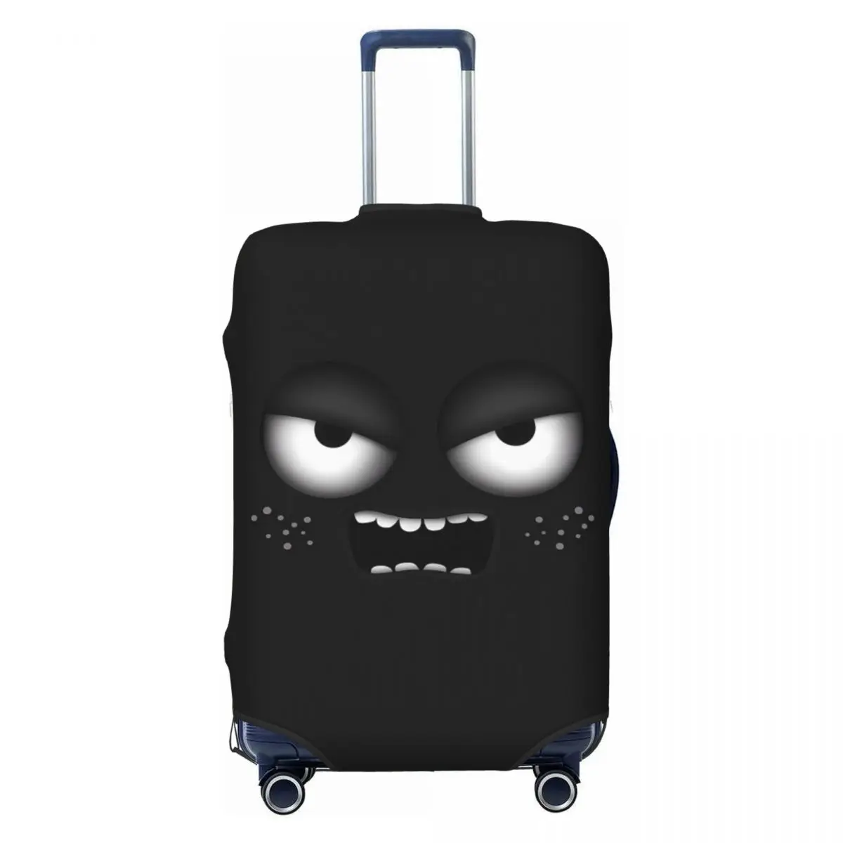 Funny Cartoon Suitcase Cover 3D Face Travel Protector Holiday Elastic Luggage Supplies