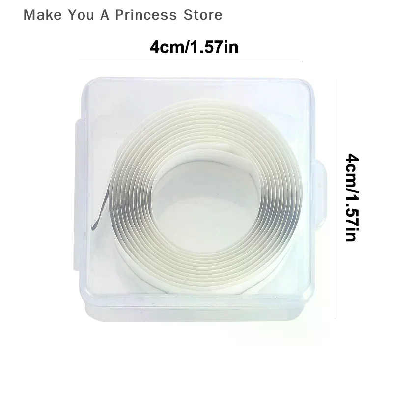 【HB】 Striscia di ricambio autoadesiva per ciglia finte con scatola Strumenti per trucco riutilizzabili e impermeabili dall'aspetto naturale e di lunga durata