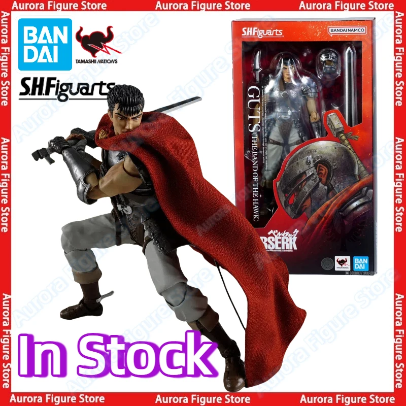 

In Stock Bandai Berserk S.H.Figuarts SHF Guts The Band Of The Hawk Anime Action Figures Toys Models PVC Collectible
