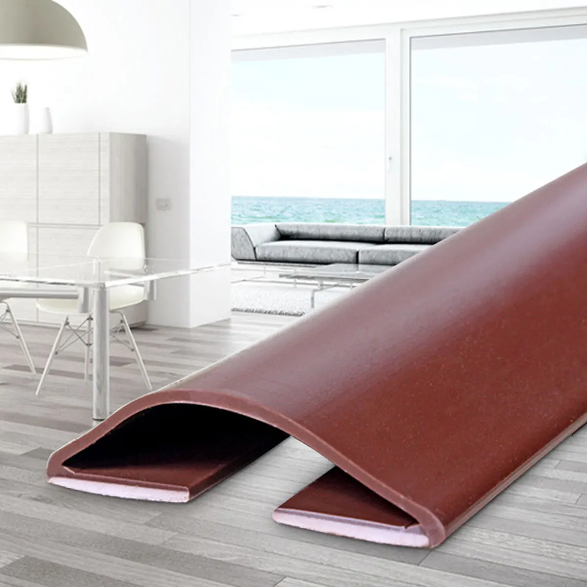 

Under Door Sweep Door Bottom Seal Strip Draft Stopper Waterproof Heat Resistant Soundproof Bug Proof Easy Install Lq81 Brown
