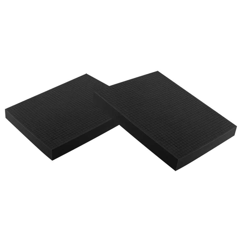 

2pcs Black Pearl Cotton Grid Foam Sheets Packaging Inserts Shock Absorption Hand Tear Non Slip Thick Pads Shipping Protection