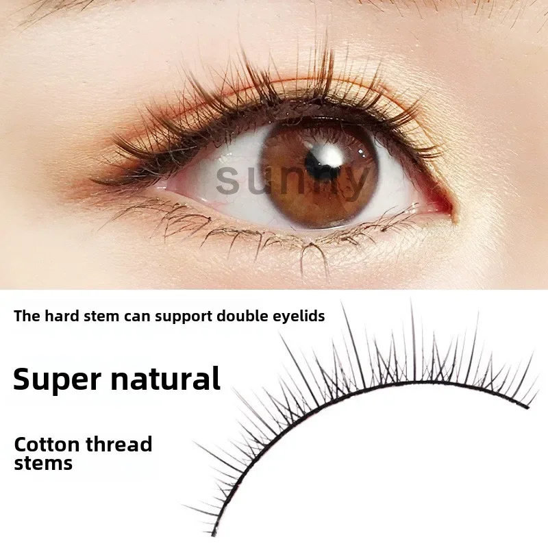 

5 пар накладных ресниц, натуральный вид, накладные ресницы, жесткие ресницы, поддержка двойного века, завитки японских накладных ресниц