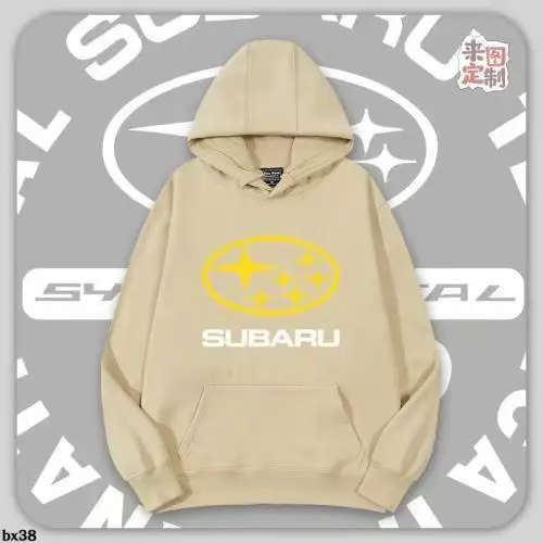 Толстовка Subaru с капюшоном для мужчин и женщин, новинка осени и зимы 2025 года, с плюшевой свободной и универсальной трендой повседневной одежды