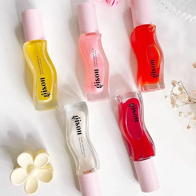 New Gisou Honey Hair Oil 20ml Essence Lip Oil Lipstick Moisturizing Reduce Lip Lines Liquid Exfoliating Gloss Makeup Lips Care