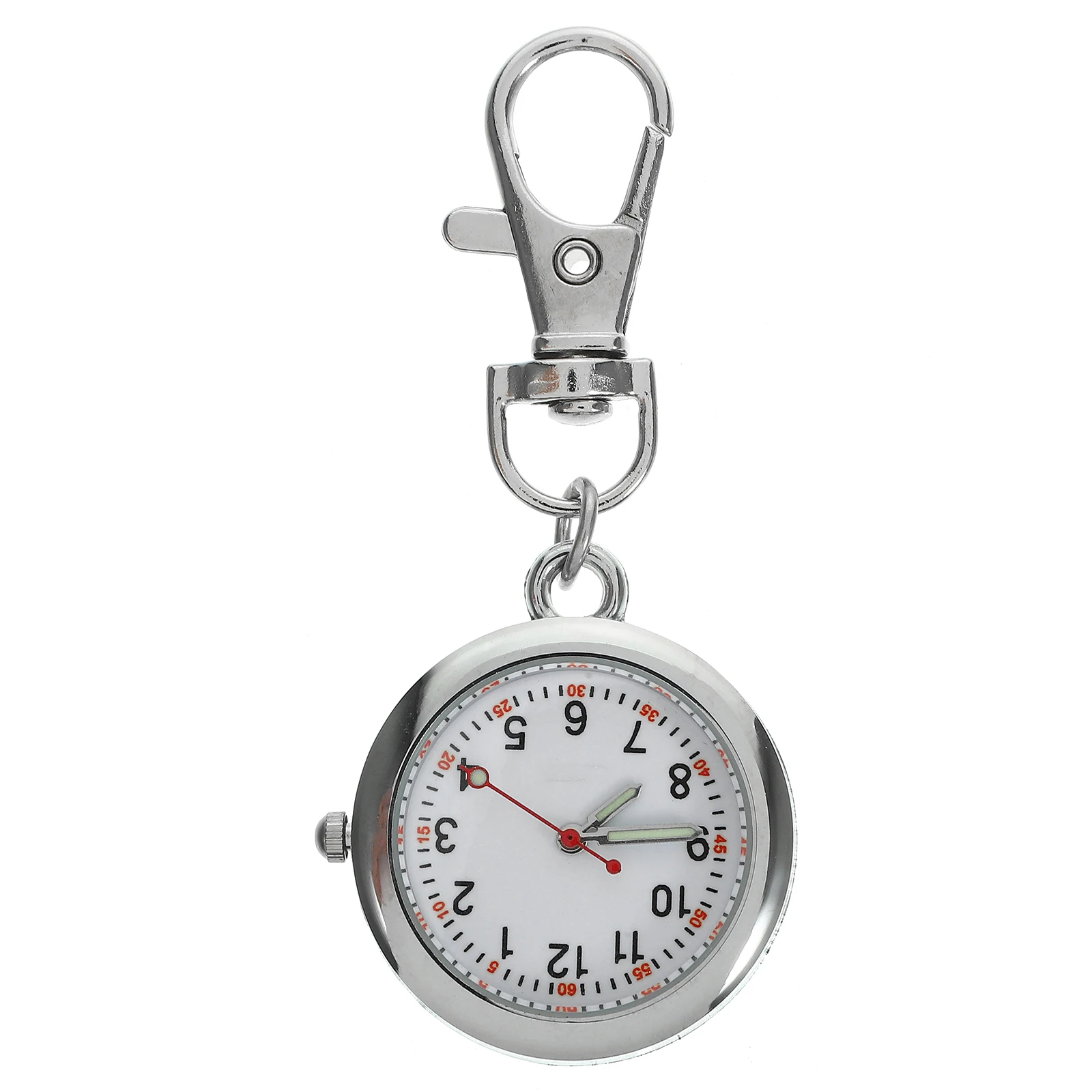 

Colorful Hanging Watch Keychain Pocket Watch for Students Kids Precise Timing Dials Smooth Silver Random Numbers
