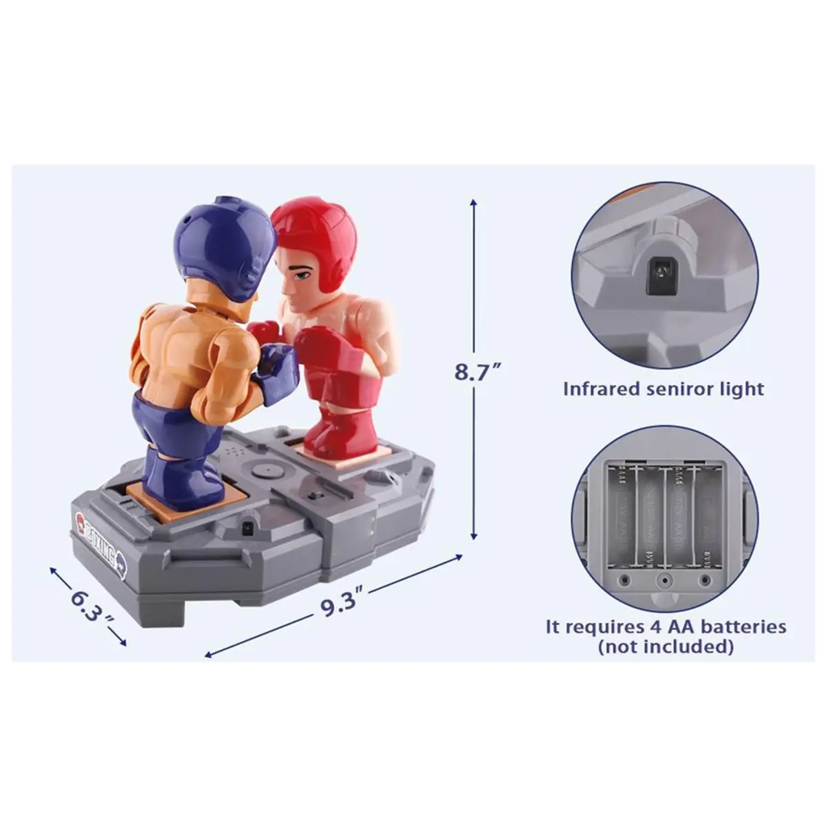 E@MB*RA*aCE^HAPPYa Electronic Boxing Toys, RC Fighting Robots, Interactive Punching Boxer, Indoor Sports Playset for Kids