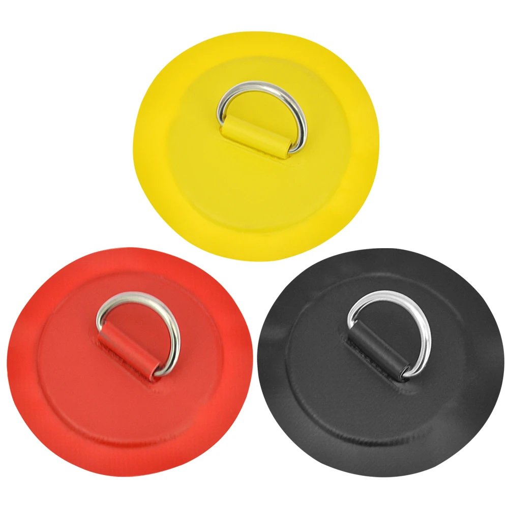 8cm D-Ring Patch Stand Up Paddle Ring Patch Round Shape SUP D-Ring Patch Seawater Resistant for Inflatable Boat Kayak