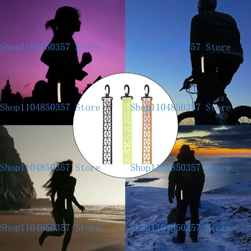 5asd Safety Reflector Pendant Reflective Keychain for Backpack Jackets Dog Collar