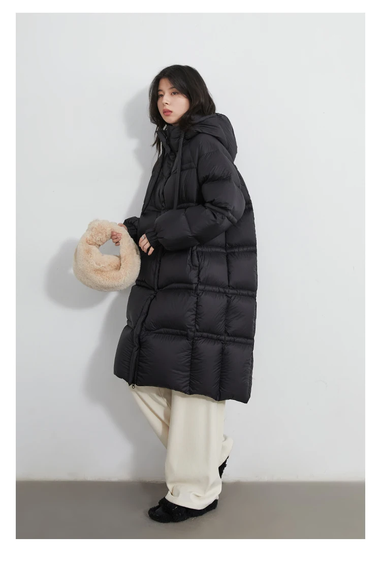 CHIC VEN Women Long Down Coats Solid Loose Casual 95 White Duck Down Jacket Thick Warm Female Outerwear Autumn Winter 2025