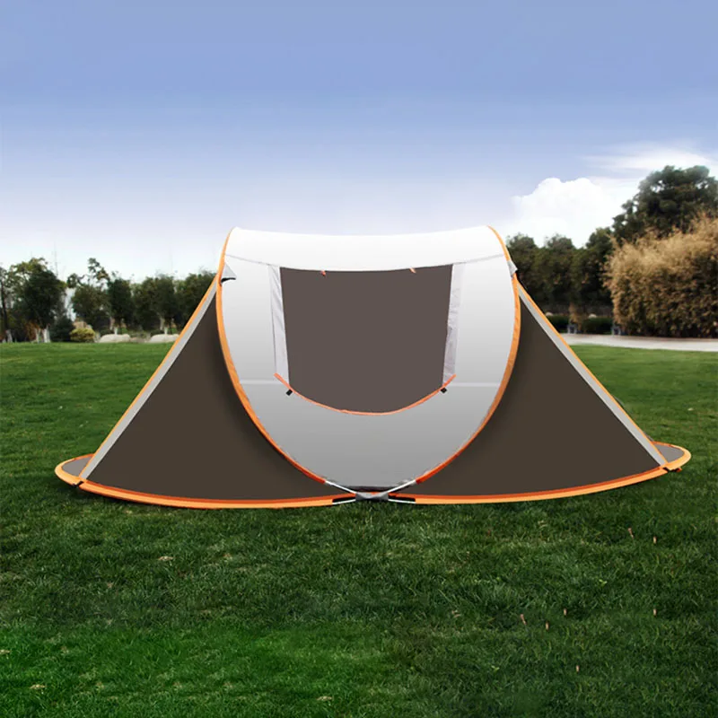 Automatisches Pop-up-Campingzelt für 3–4 Personen, wasserdicht, Sonnenschutz, Outdoor, Rucksackreisen, tragbar, für Familienwandern, Strand, Barraca