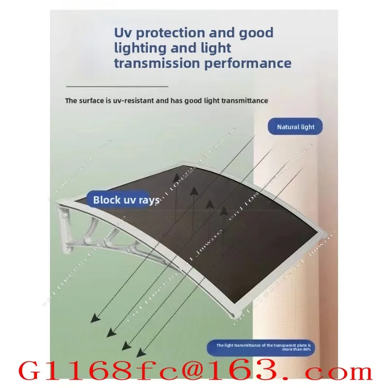 High Quality Professional Rain Shelter Eaves, Outdoor Balcony Windows, Sunshade, Thickened New Sun Panel Parts