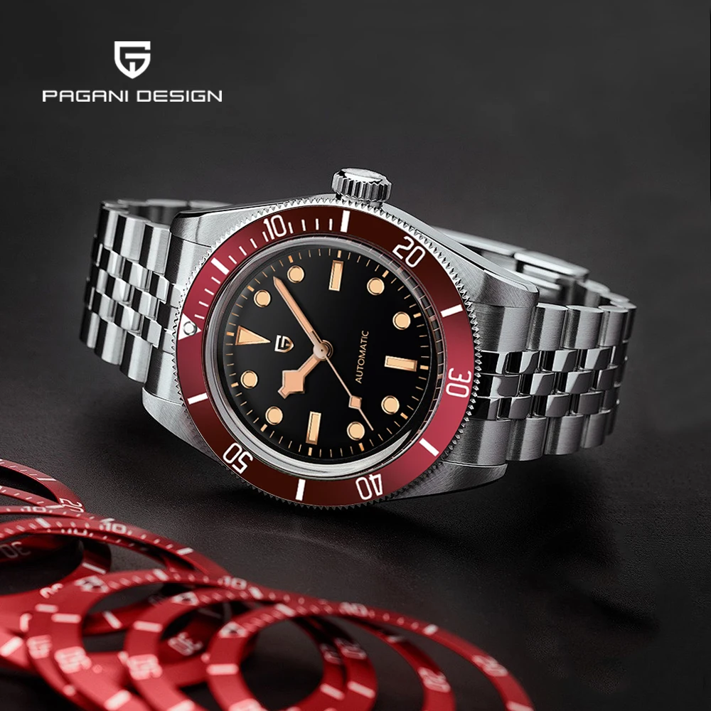

PAGANI DESIGN Ретро мужские часы 2025 Роскошные автоматические часы для мужчин Механические наручные часы AR Сапфировые водонепроницаемые мужские подарочные коробки