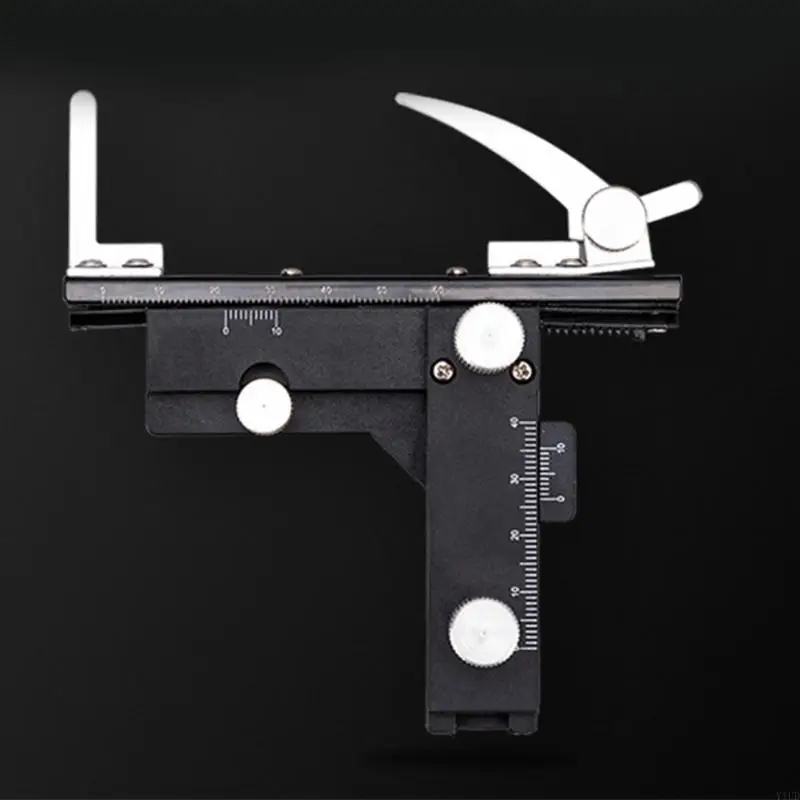 652F Stable & Easy to Use Microscope Measuring Scale Aluminum Stage Micrometer Microscope Single Line Ruler for Education