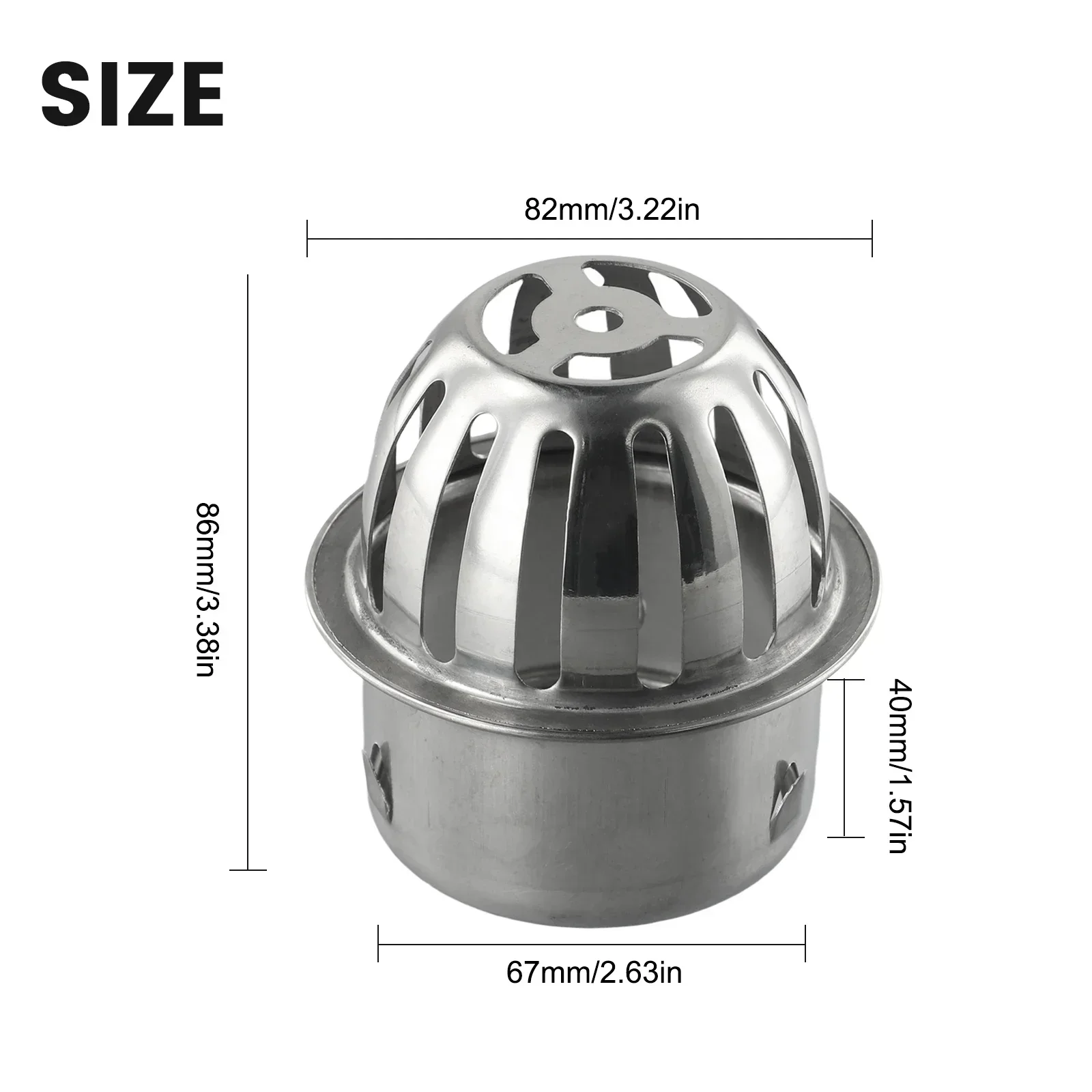 Gardening Floor Drain Balconies Outdoor Drain Pipe Easy To Install Hot Sale Reliable Silver High Quality Material