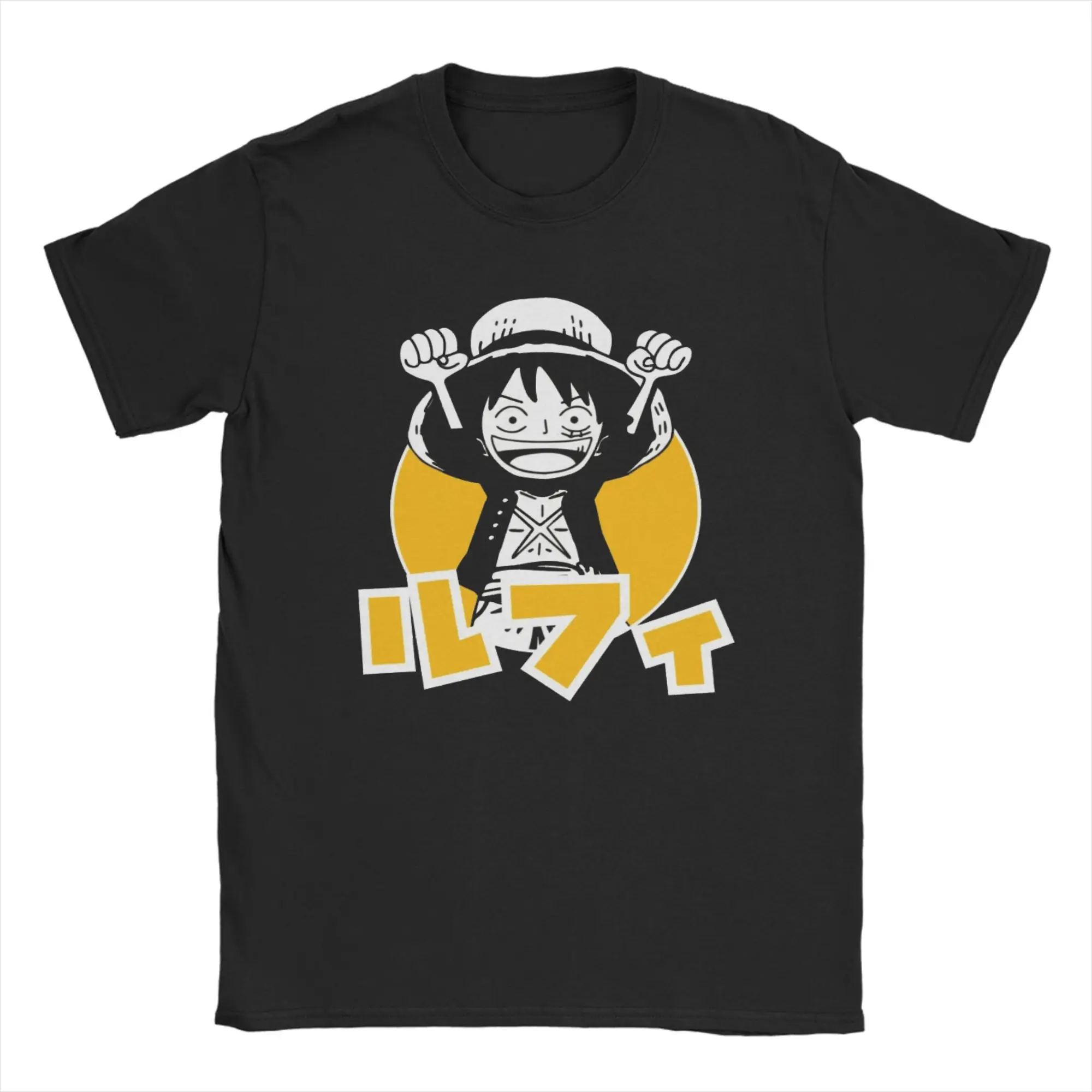 Luffy One Piece T-Shirt Men's  Vintage T Shirts Summer Crew Neck Fashion Tee Shirt Dropshipping Oversized Tops