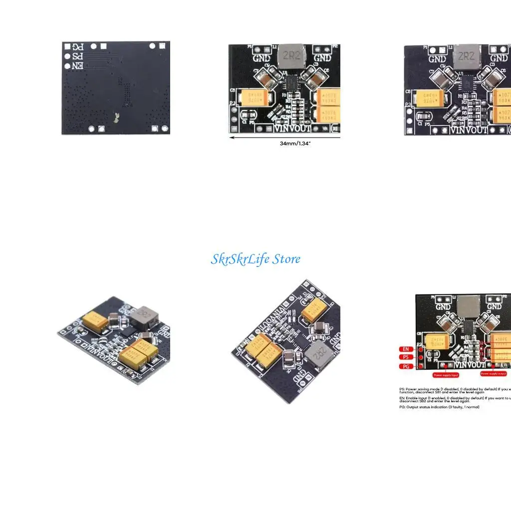 

E65E Надежный преобразователь напряжения Buck-Boost 2,5 В 3,3 В 4,2 В 5 В для аккумуляторов лития батарея преобразование