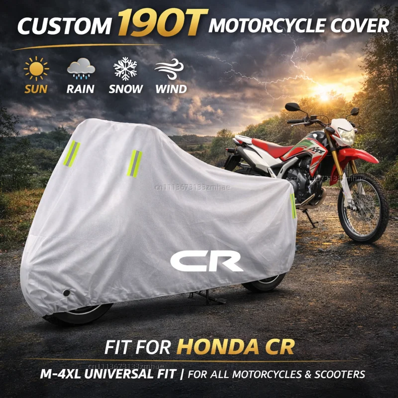 

For Honda CR80R CR85R CR125R CR250R CR 80R 85R 125R 250R All Year Outdoor Motorcycle Cover Waterproof Rain Dust Sun Cover