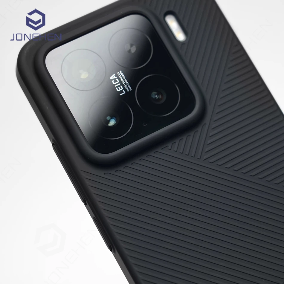 Ultradünn, matt, klar, für Xiaomi Mi 15 Ultra 14 13 Pro Mi15, luxuriöses Hautgefühl, geometrische Muster, harte Rückseite, stoßfeste PC-Abdeckung