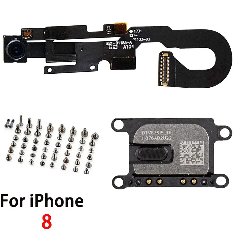 آيفون 7 7Plus 8G 8 Plus كاميرا أمامية فليكس سماعة الأذن قطعة مكبر صوت مع مجموعة كاملة من البراغي #5