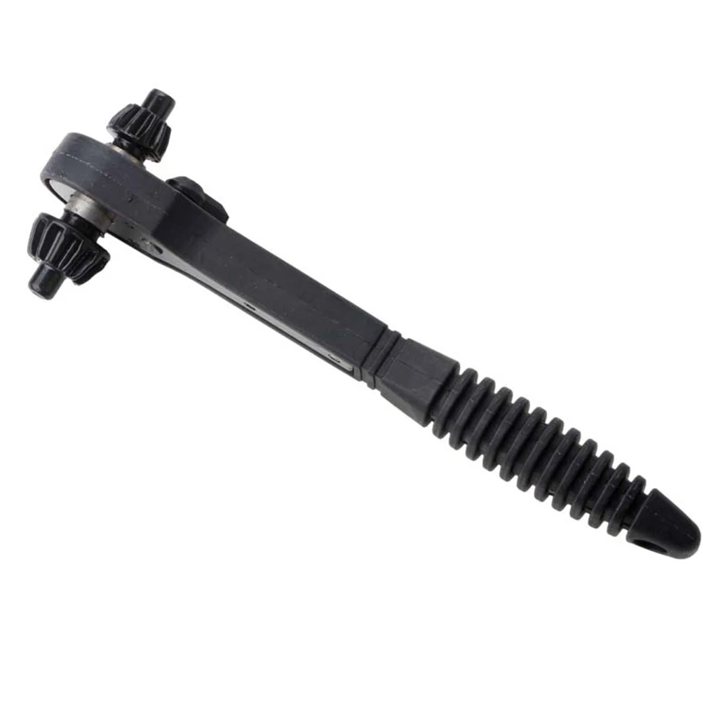 Key Wrench Ratchet Spanner Quickly Loosen Wear Resistant Plastic/Rubber/45#Iron 150mm 2 In 1 Black Drill Chuck