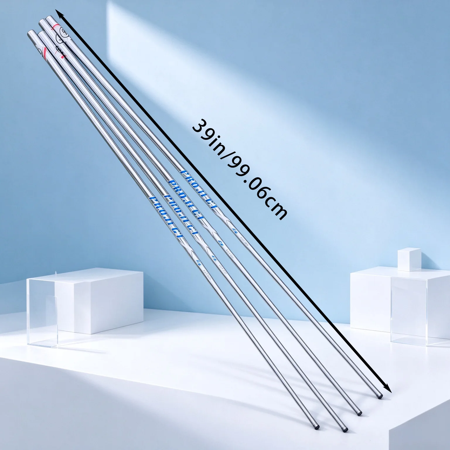 Golf Iron Shaft Lz Steel Replacement Shaft, 39inch Standard Length, 0.370 Tip Specification, 0.95cm Parallel Shaft End, Seamless Integrated Structure, Stable Long-Distance Hitting, 110-125 Grams Multiple Hardness Level