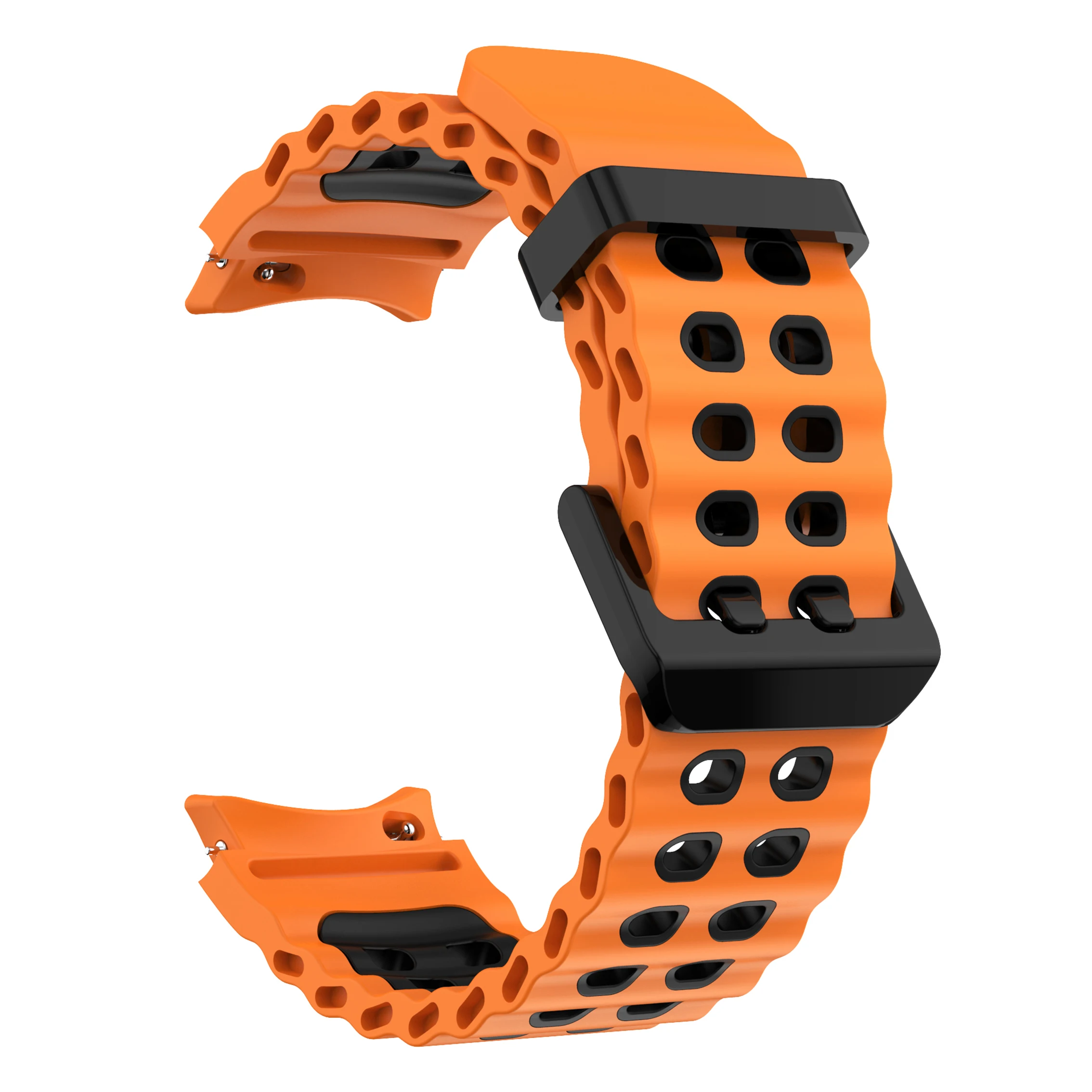 2 ชิ้นสายรัดสําหรับ Samsung Galaxy Watch 7/FE/6 4 Classic/5 Pro 40 44 มิลลิเมตร 47 มิลลิเมตร Marine Sport สร้อยข้อมือ correa Galaxy Watch7 Ultra Bands