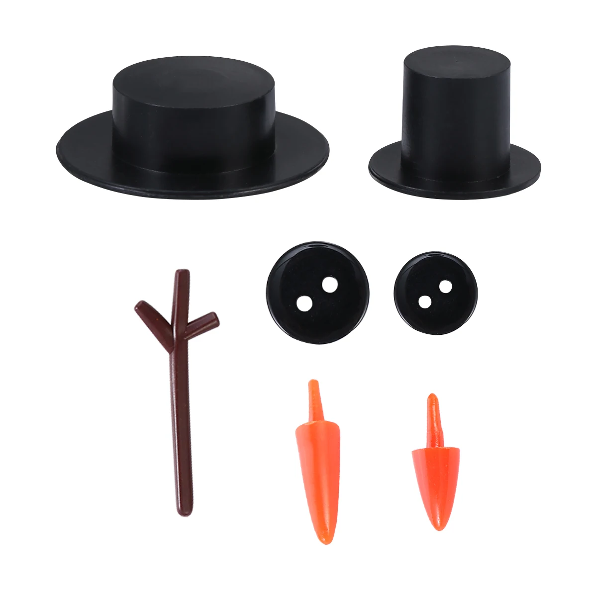 

600 Pcs Snowman Accessories Mini Kit Diy Building Craft Gift Design for Crafts Plastic Accessory Set